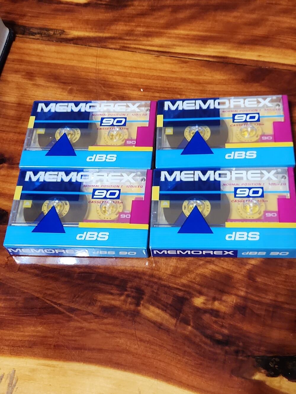 Memorex dBS 90 Blank Cassettes 4 Pack New In Package